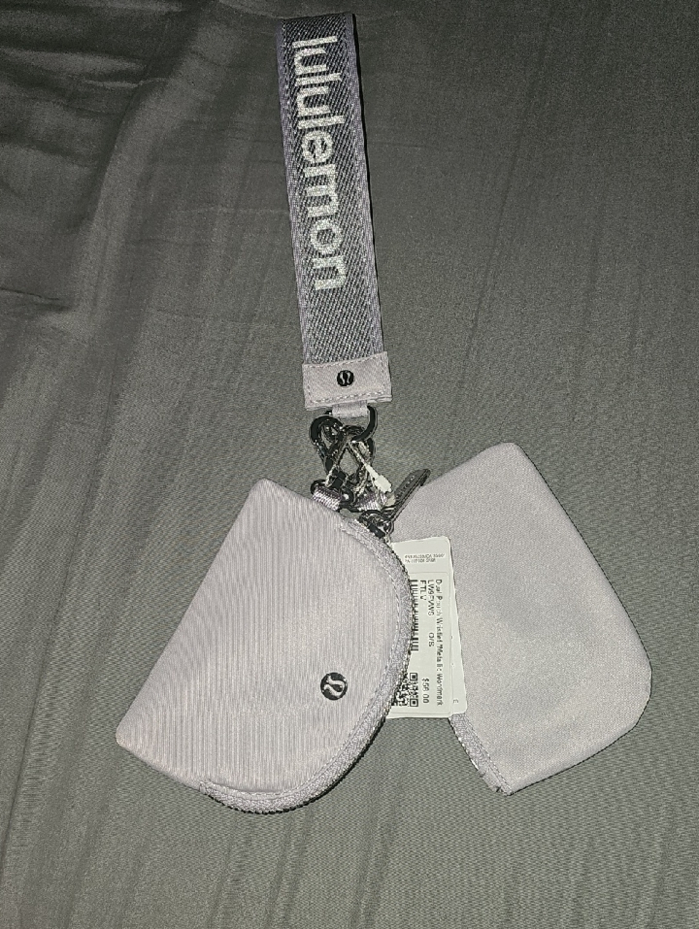 Lululemon Dual Pouch Wristlet!!! Metallic Wordmark! Holiday Edition!! FTLV!